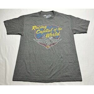 Indianapolis Motor Speedway Indy 500 2009 Gray Short Sleeve Shirt Racing Capital